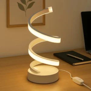 Lampe LED Spirale Design – Neuve